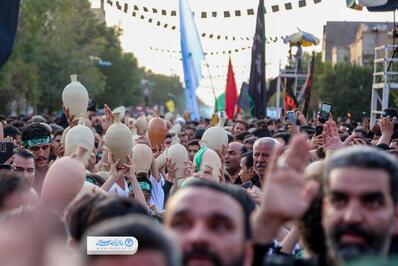 تجمع هیئت‌های عاشورایی یزد در روز هفتم محرم