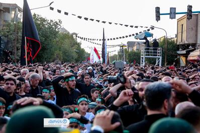 تجمع هیئت‌های عاشورایی یزد در روز هفتم محرم