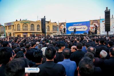 تجمع هیئت‌های عاشورایی یزد در روز هفتم محرم