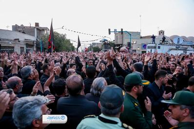 تجمع هیئت‌های عاشورایی یزد در روز هفتم محرم