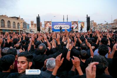 تجمع هیئت‌های عاشورایی یزد در روز هفتم محرم