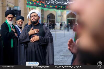 حضور هیئت روحانیون شهرستان یزد در مراسم سوم امام حسین (ع)
