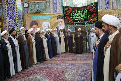 دسته عزاداری طلاب و روحانیون شهر یزد