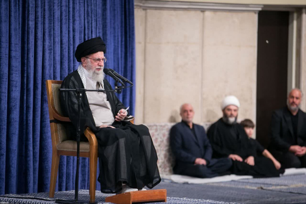 مراسم عزاداری سالروز شهادت امام رضا علیه‌السلام در حضور رهبر انقلاب