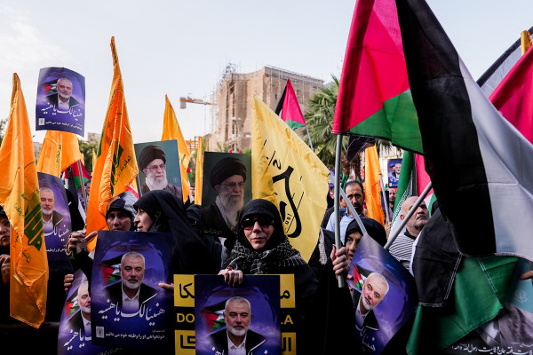 10مرداد | تجمع مردم تهران در پی ترور اسماعیل هنیه