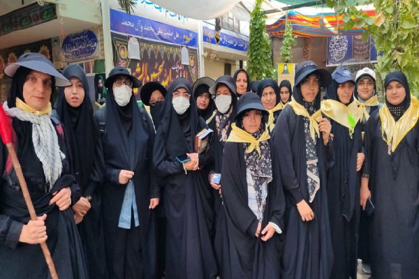 اعزام کاروان «دختران اربعین‌ساز» اردل به کربلای معلی