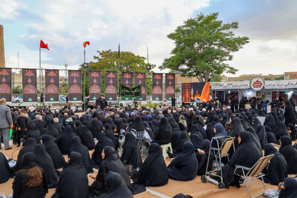 ارگ علیشاه و مصلی تبریز سیاهپوش شام غریبان شهدای کربلا