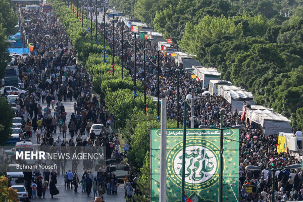 صوبوں میں غدیر کا کلومیٹروں لمبا جلوس