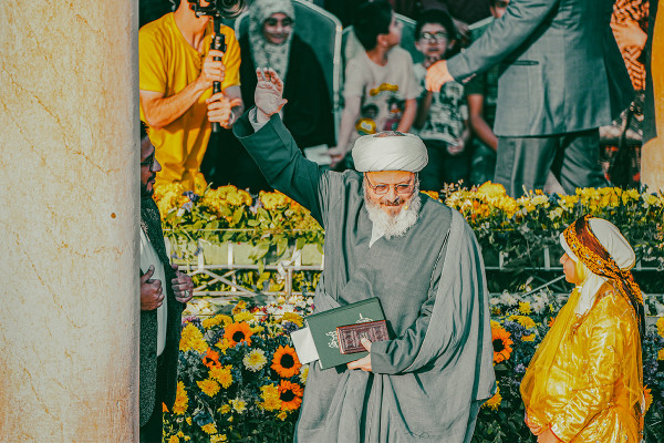 Celebración de Mahfel en el mausoleo de Hafez en Shiraz