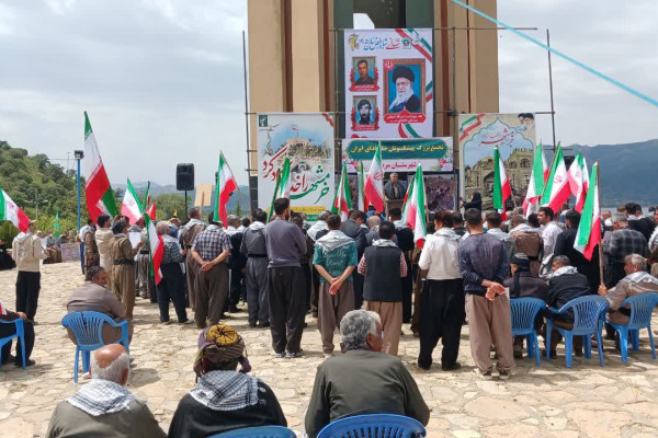 حماسه سوم خرداد در یادمان شهدای دریاچه مریوان طنین‌انداز شد