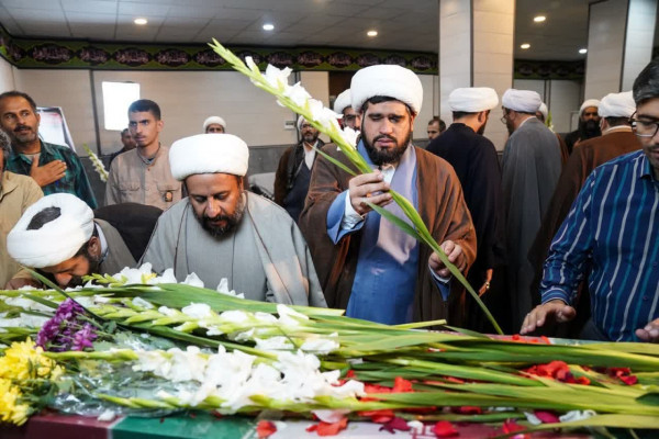 تشییع شهید گمنام به روایت تصویر در اداره کل تبلیغات اسلامی استان فارس